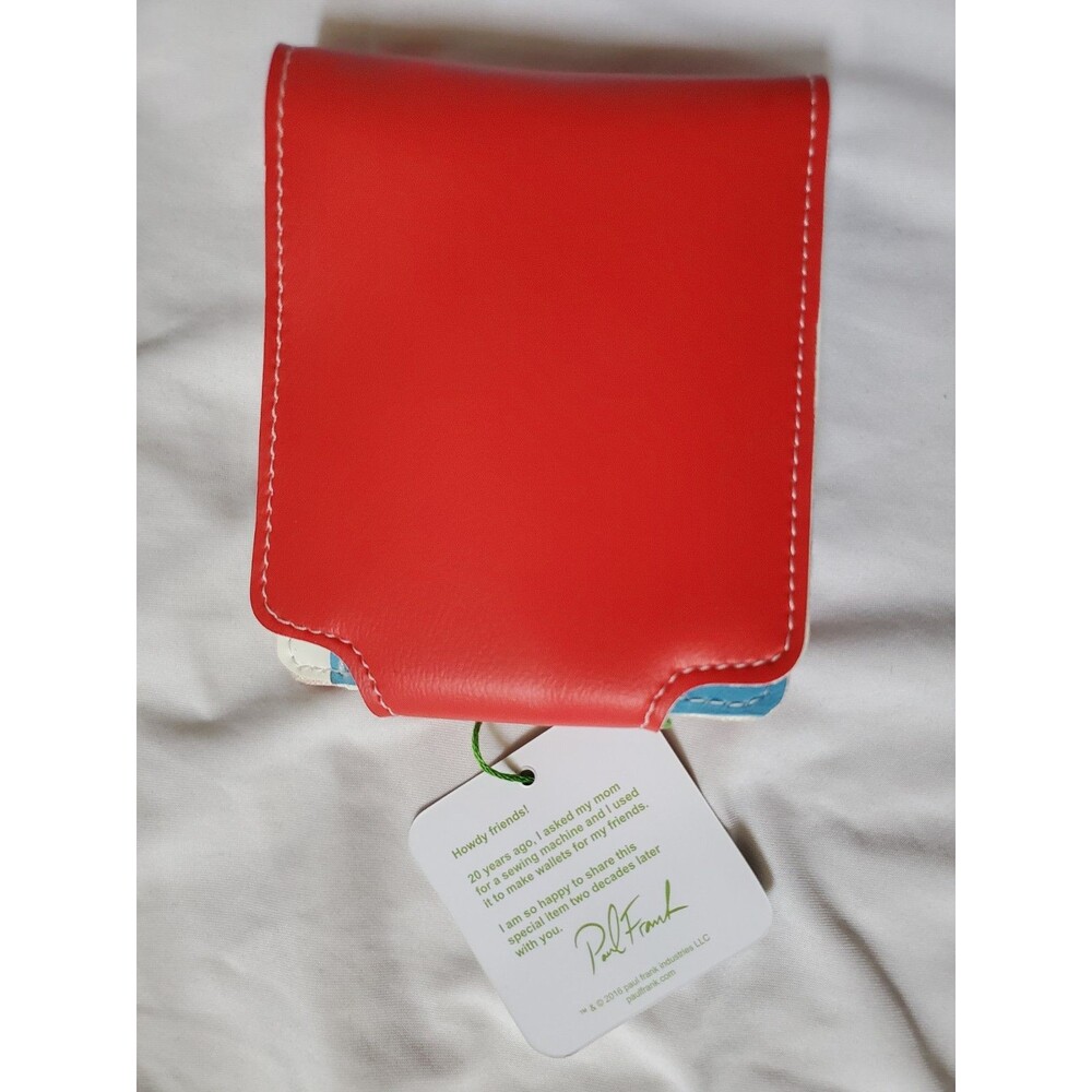 Paul Frank Red Wallet with Silver Accents - Picture 4 of 7
